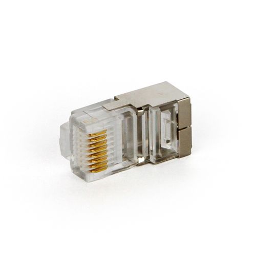Conector RJ45 Blindado Cat5e 8 Vias