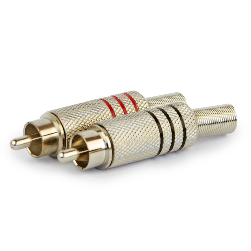 Plug RCA Niquelado 6mm em promoção - Cirilo Cabos