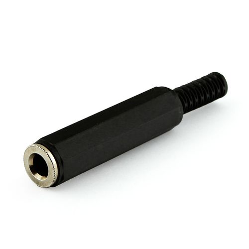 Plug P10 Fêmea Plástico para Extensão