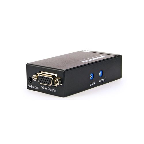 Extensor para VGA via Cabo de Rede com Áudio - até 300 Metros