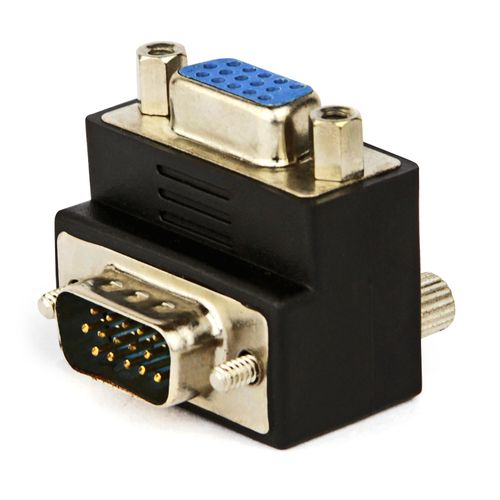 Adaptador VGA Macho para VGA Fêmea 90º