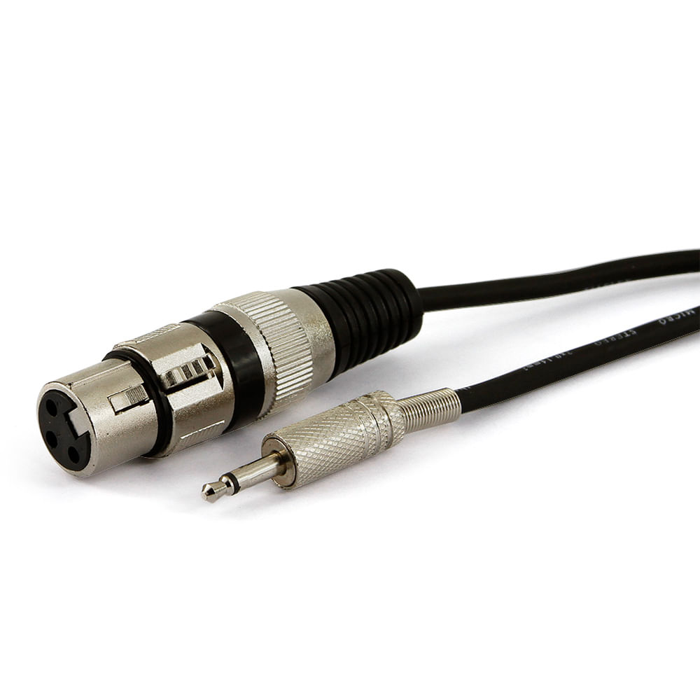 Cabo P2 Mono Para Xlr Fêmea 