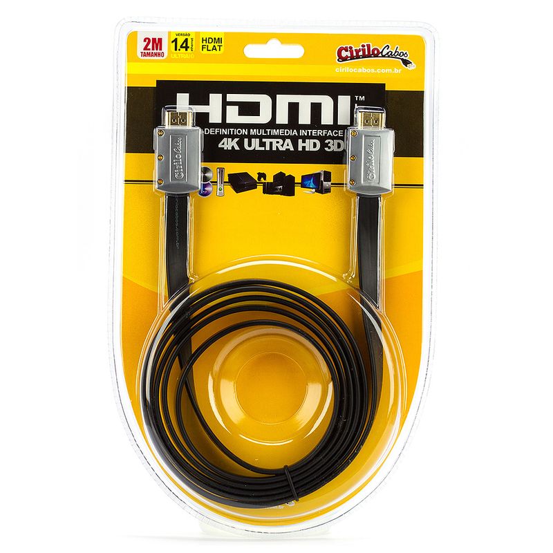 7244-Cabo-HDMI-FLAT-Desmontavel-1.4-Ultra-HD-3D-2metro-CiriloCabos