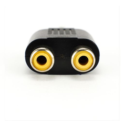 Adaptador 2 RCA Fêmea para P10 Macho