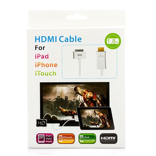 Cabo de Conexão HDMI para Apple – iPad, iPhone, iTouch - Importado
