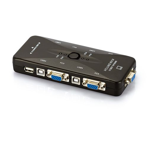 Switch KVM USB 4 Portas VGA - KVM41UA - USB 2.0