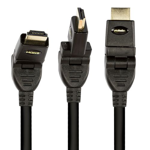 Cabo HDMI 1.4, 360 graus, 4K Ultra HD, 2 metros - Cirilo Cabos