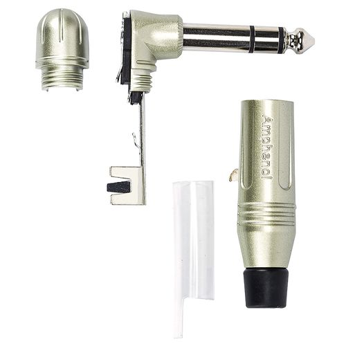 Plug P10 Estéreo, 90 graus, ACPS-RN - Amphenol