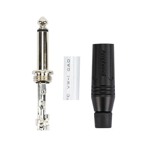 Plug P10 Mono, Black ACPM-GB - Amphenol
