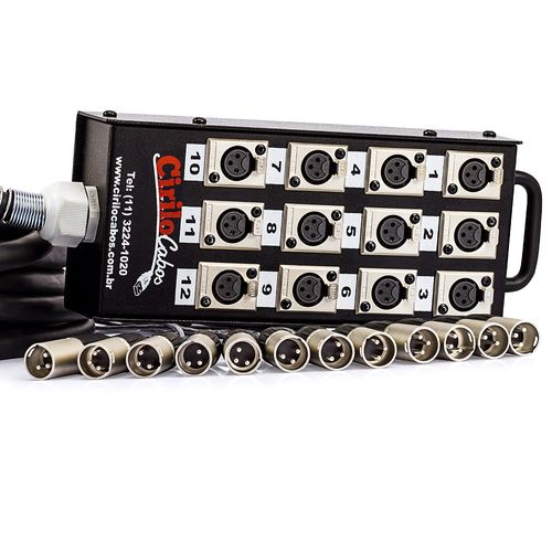 Medusa 12 Vias Montada com Conectores Amphenol