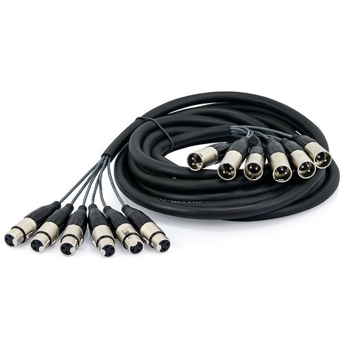Multicabos com Conectores XLR 8 Vias - Amphenol