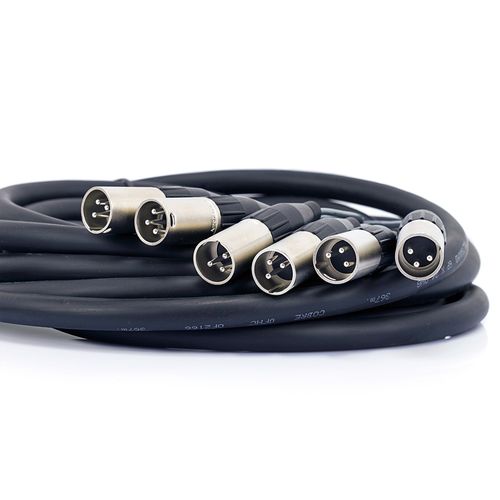 Multicabos com Conectores XLR 8 Vias - Amphenol