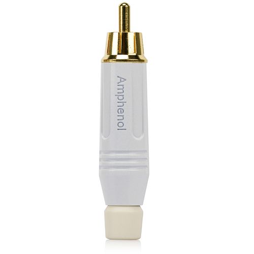 Plug RCA Macho ACPR-WHT, Branco - Amphenol