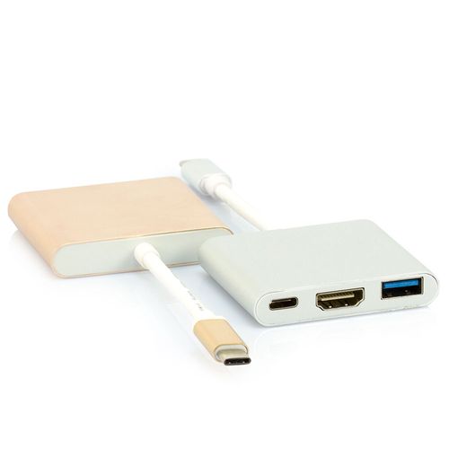 Adaptador USB 3.1-C Multiporta com USB, HDMI e USB-C
