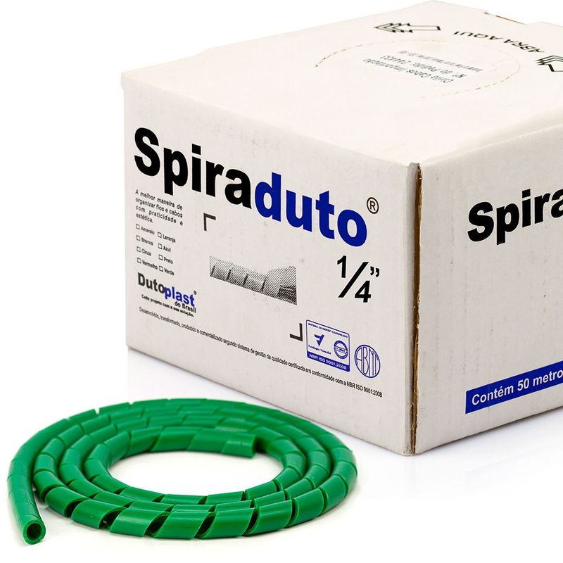 8363-Spiraduto-1-4-Organizador-de-Cabos-Dutoplast-Verde-CiriloCabos