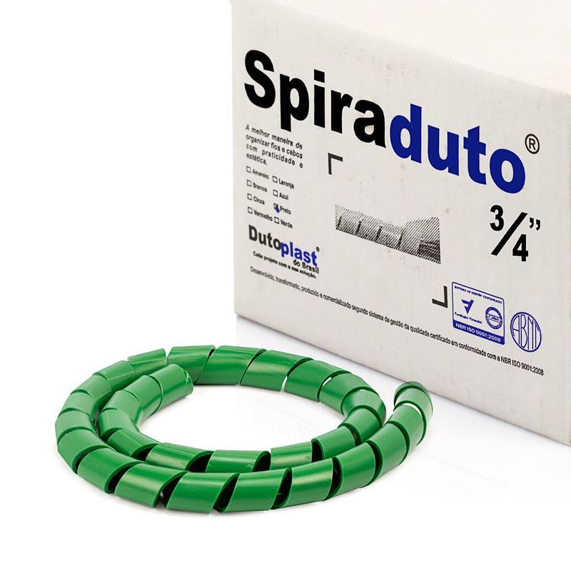 8370-01-Spiraduto-3-4-Organizador-de-Cabos-Dutoplast-Verde-CiriloCabos