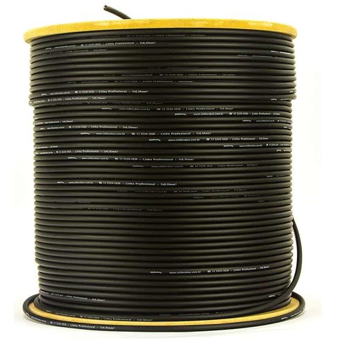 Cabo de Microfone Linha Profissional 2x0,30 mm²