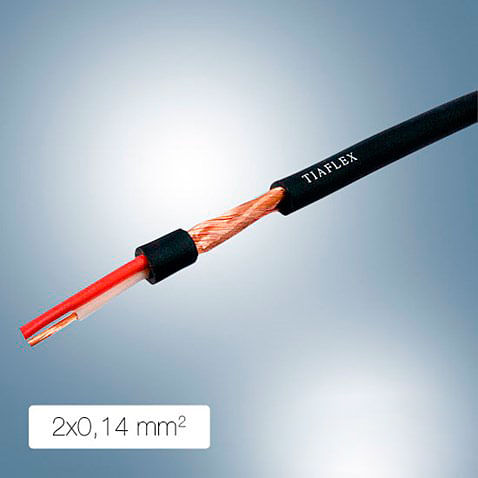 Cabo Microfone Estéreo Blindagem 2x0.14 mm²