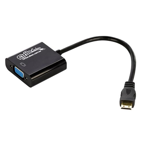 Cabo Conversor Adaptador Mini HDMI para VGA - Cirilo Cabos