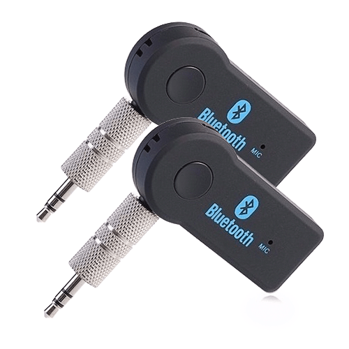 Kit com 2 Receptores Bluetooth Usb Para P2, Entrada Auxiliar, Som De Carro