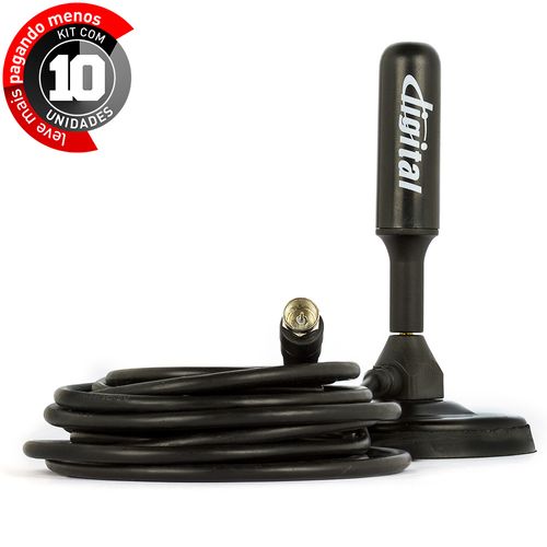 Kit com 10 Antena para TV Digital HD - Interna e Externa
