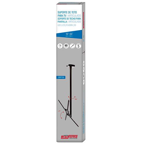 Suporte de teto para TV de LED 10” a 55” Giro 360º - SBRP150