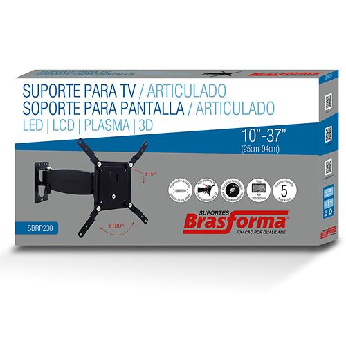 Suporte Articulado para TV de LED, LCD e Plasma 10” a 37”- SBRP230