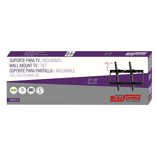 Suporte de Parede Ajustável para TV de LED, LCD e Plasma 37” a 70”