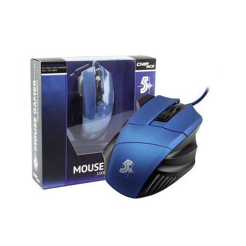 Mouse Gamer 1000/1200/1600 DPI Azul
