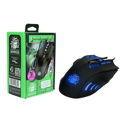 Mouse Gamer Nemesis 5+ 2400 DPI Palm Grip