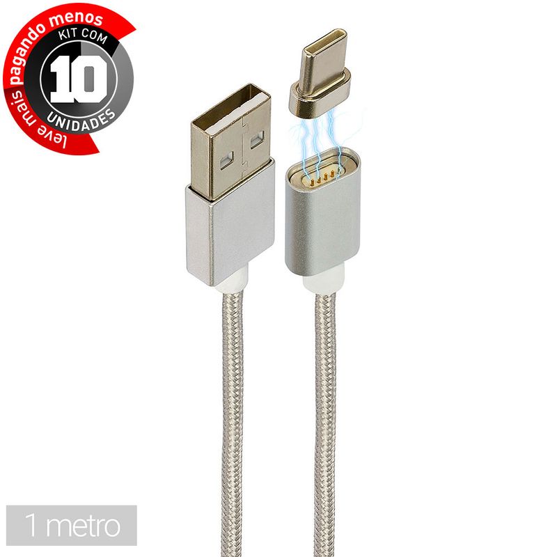 1-00-m-cabo-magnetico-carregador-e-dados-para-usb-type-c-cirilocabos-0101099c-kit-com-10-1