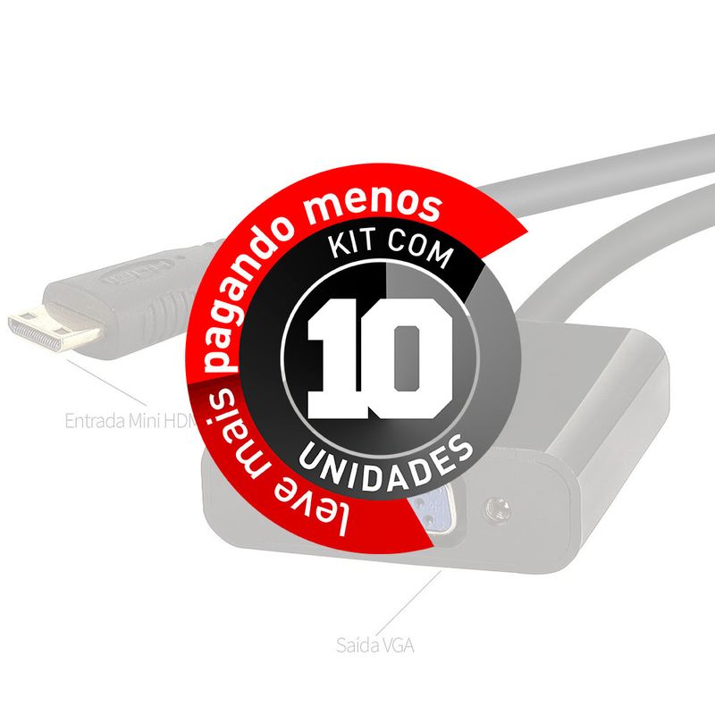 conversor-adaptador-mini-hdmi-para-vga-cirilocabos-6910-kit-com-10-2