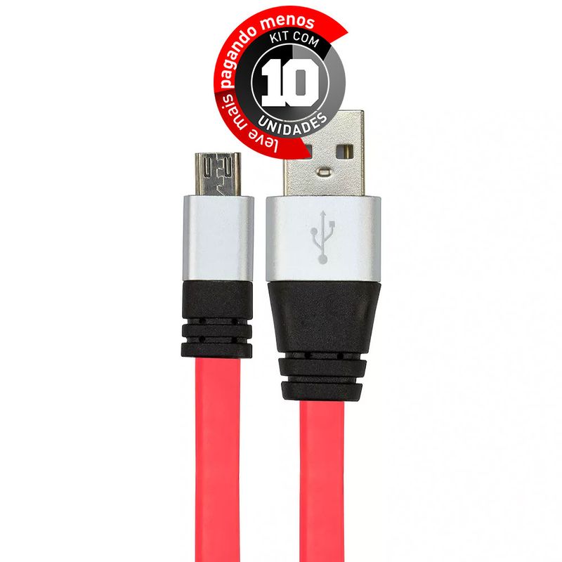cabo-usb-de-silicone-carregador-e-dados-celular-micro-usb-rosa-cirilocabos-7971-kit-com-10-1