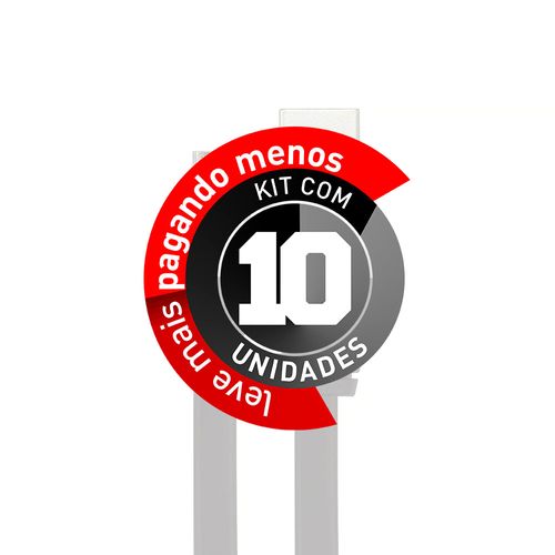Kit com 10 Cabos Micro USB Flat Celular de Silicone Carregador e Dados Preto