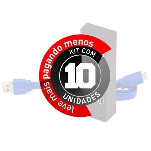 Kit com 10 HUB USB 3.0 4 Portas
