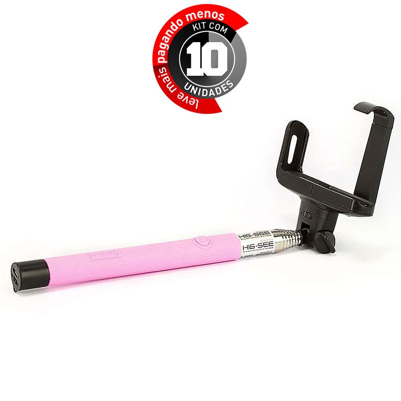 suporte-para-selfie-monopod-wireless-iphone-galaxy-z07-6-rosa-cirilocabos-7316-Kit-com-10-1