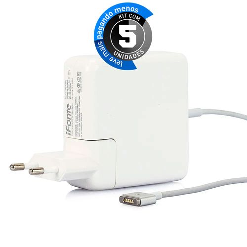 Kit com 5 Fonte Carregador MacBook Pro AP3-N60C 60W - MagSafe 2