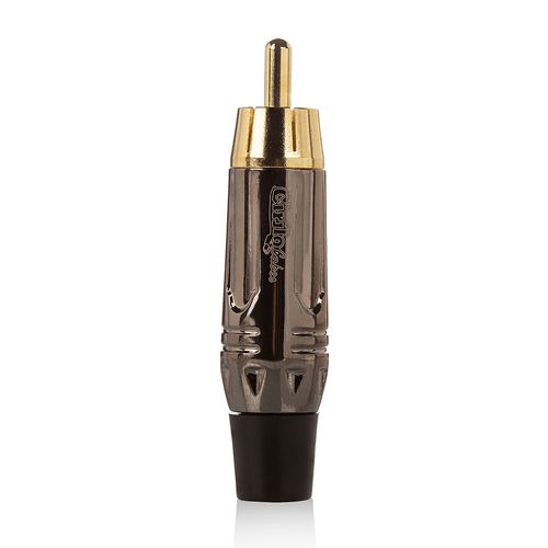 Conector RCA Linha Gold - Cinza - Cirilo Cabos