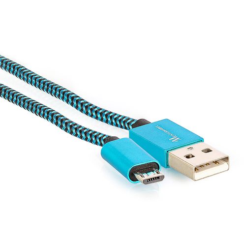 Cabo Micro USB para USB Revestido com Tecido Trançado em Nylon