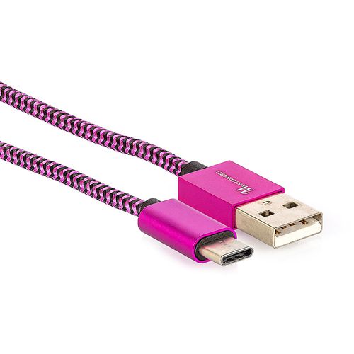 Cabo USB Tipo-C para USB Revestido com Tecido Trançado em Nylon