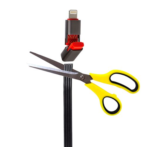 Cabo USB Lightning, Flat, Silicone - Ponta Reparável