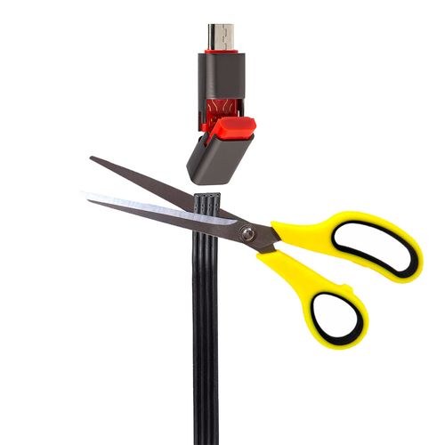 Cabo Micro USB, Flat, Silicone - Ponta Reparável