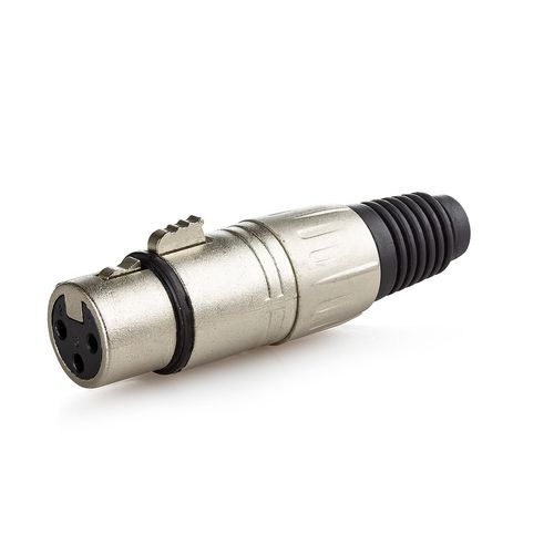 Conector XLR Fêmea Profissional - Cirilo Cabos