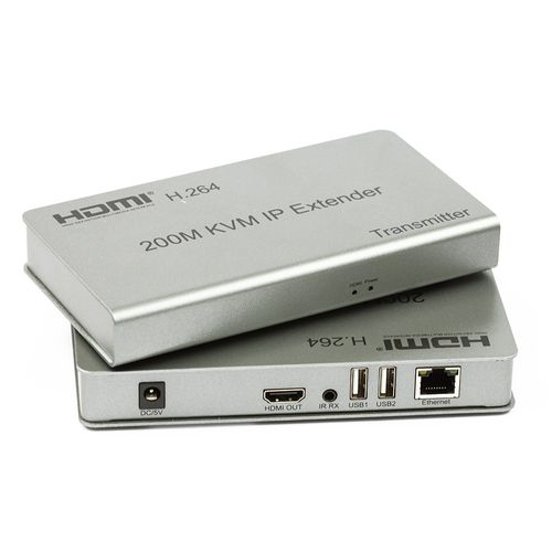 Extensor HDMI - KVM de 200m com Cabo de Rede via IP