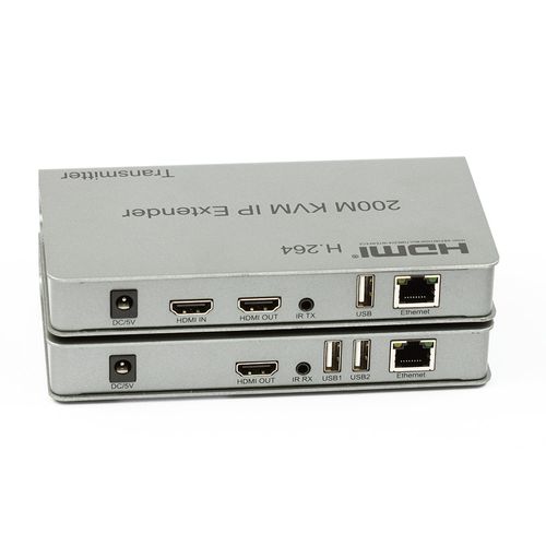 Extensor HDMI - KVM de 200m com Cabo de Rede via IP