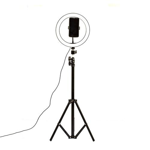 Iluminador Grande - Ring Led Light Usb Controle Suporte Ajustável