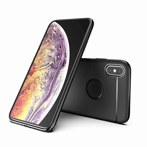 Capinha TPU Preto Escovado Xiaomi Mi 8 Lite