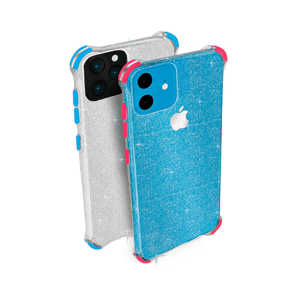 Capa para iPhone 11 Glitter Brilho Acrílico Anti Impacto