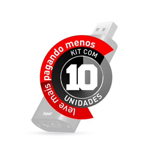 Kit com 10 Placa de Captura de Vídeo HDMI USB 4K Streaming