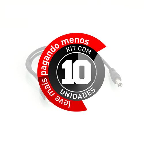 Kit com 10 Cabos de Força USB para P4 DC Power Plug